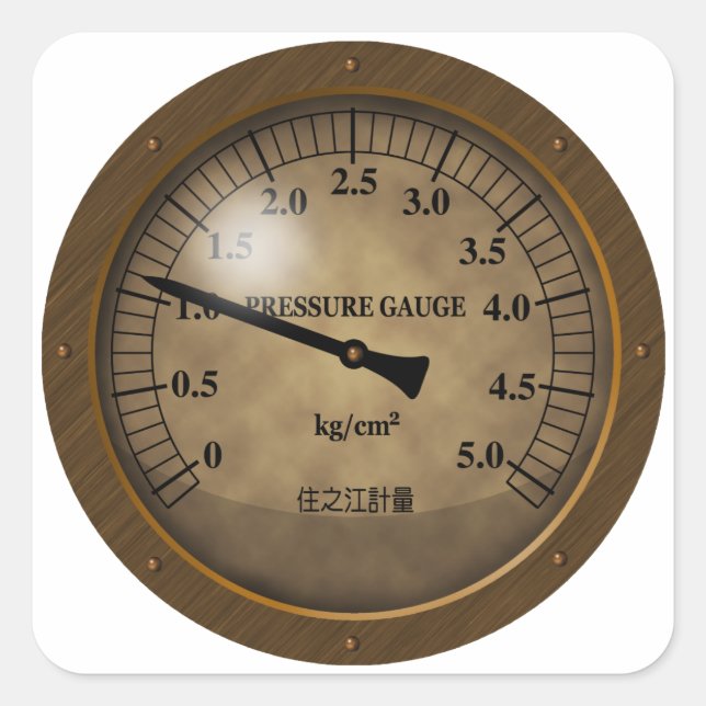 meter1 quadratischer aufkleber (Vorderseite)