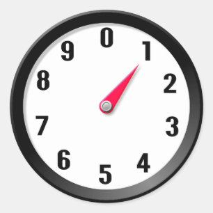 Meter 1 runder aufkleber