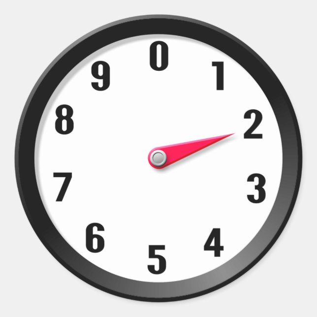 Meter 2 runder aufkleber (Vorderseite)