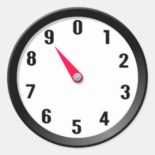 Meter 9 runder aufkleber