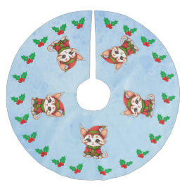 Methan Christmas Polyester Weihnachtsbaumdecke