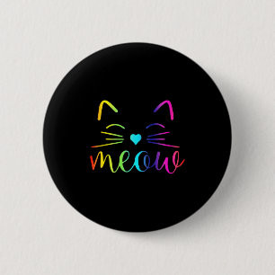 Methan Niedliches Cat-Face-Funny-Zitat für mich Button