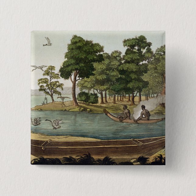 Methode der Navigation in neuem Holland, graviert Button (Vorderseite)