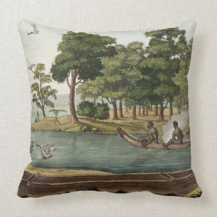 Methode der Navigation in neuem Holland, graviert Kissen