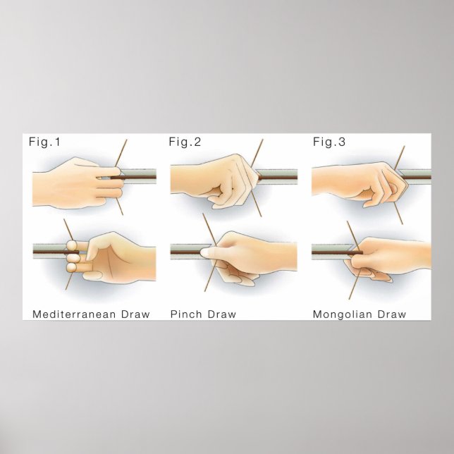 Methoden Zeichnend Bows Kyudo Archery Yumi Bow Zei Poster (Vorne)