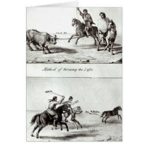 Methoden zum Auswerfen des Lasso und der Bolas
