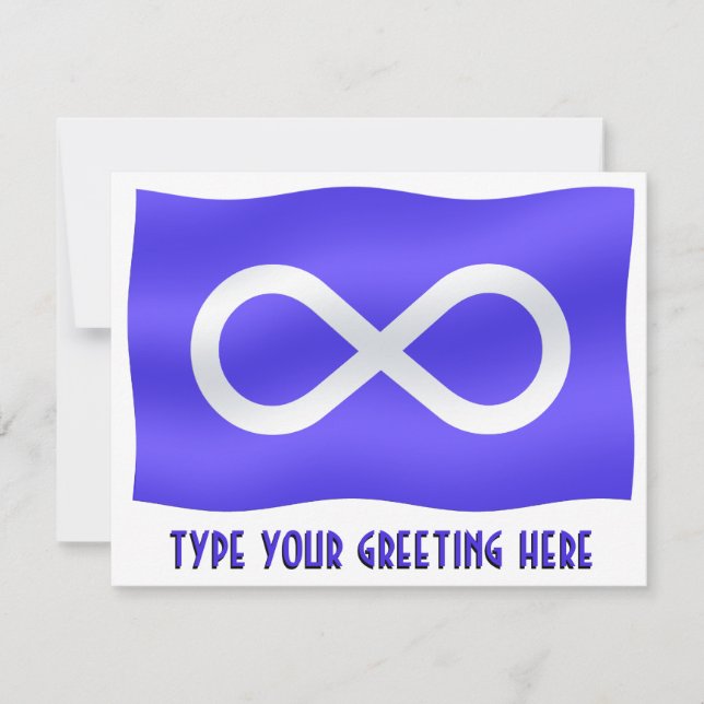 Metis Flag Einladungen Personalisiert Metis Art Ca (Vorderseite)