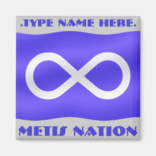Metis Flag Kühlschrankmagnet Personalisiert Metis 