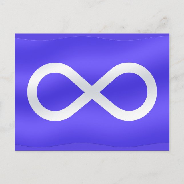Metis Flag Postkarten Metis First Nations Karten (Vorderseite)