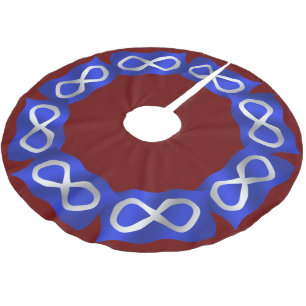 Metis Flag Weihnachtsbaum Rock First Nation Deco Polyester Weihnachtsbaumdecke