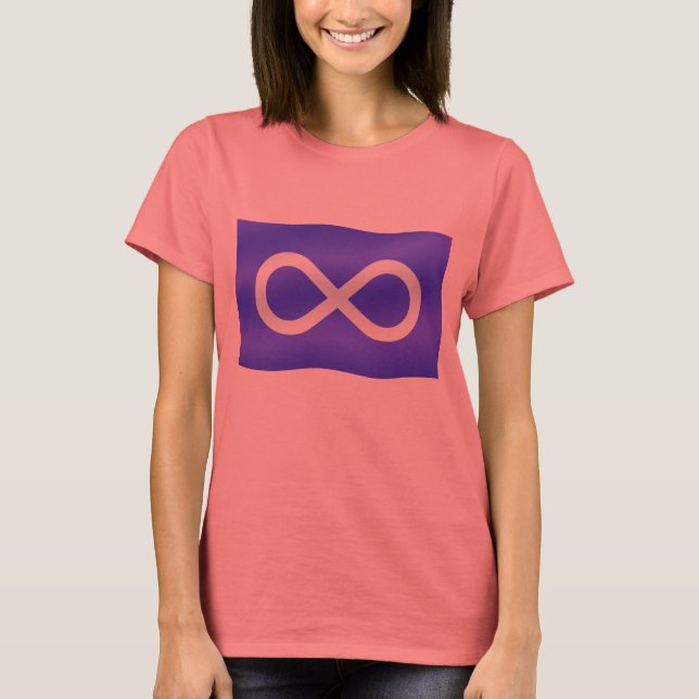 Metis Flag Womens T-Shirt Bio First NationT-Shirt (Vorderseite)