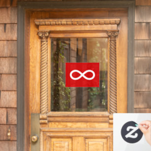 Metis-Flagge, Métis-Flagge Fensteraufkleber