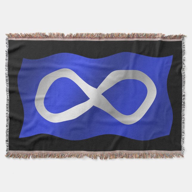 Metis Flaggen-Decken-erste Nations-Wurfs-Decken Decke (Vorderseite)