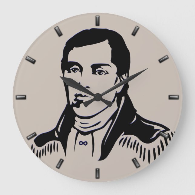 Metis Hero Clock Metis Leader Cuthbert Grant Uhr (Vorderseite)