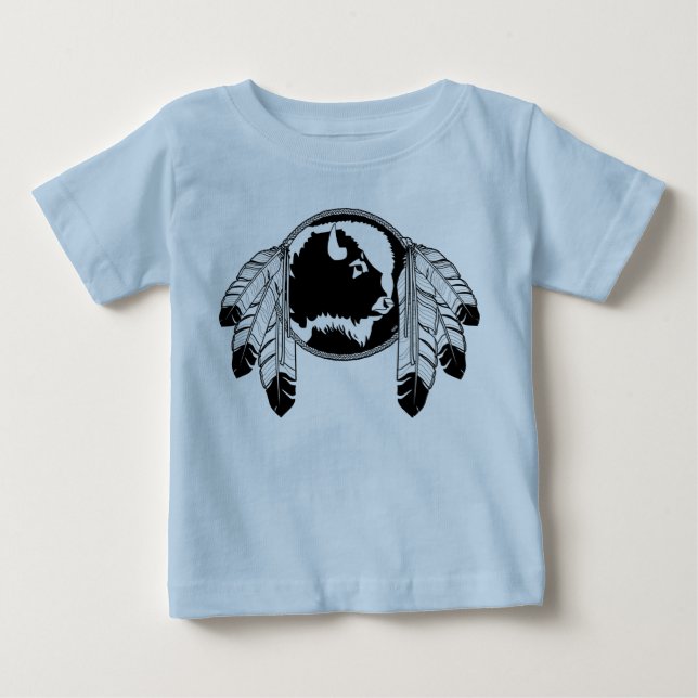 Metis Kleinkind Shirt Native Wildlife Art Baby Shi (Vorderseite)