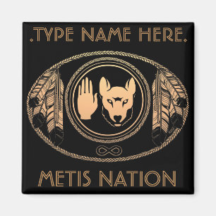 Metis Kühlschrankmagnet Personalisiert Metis Flag 