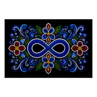 Métis-Kunstperlen Poster