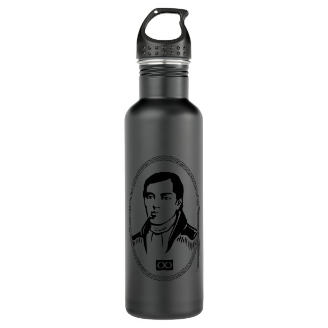 Metis Leader Canadian Metis Hero Trinkflasche (Vorderseite)