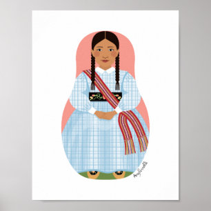 Métis Nation of Canada Matrjoschka-Plakat Poster