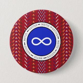 Métis Native Art Button