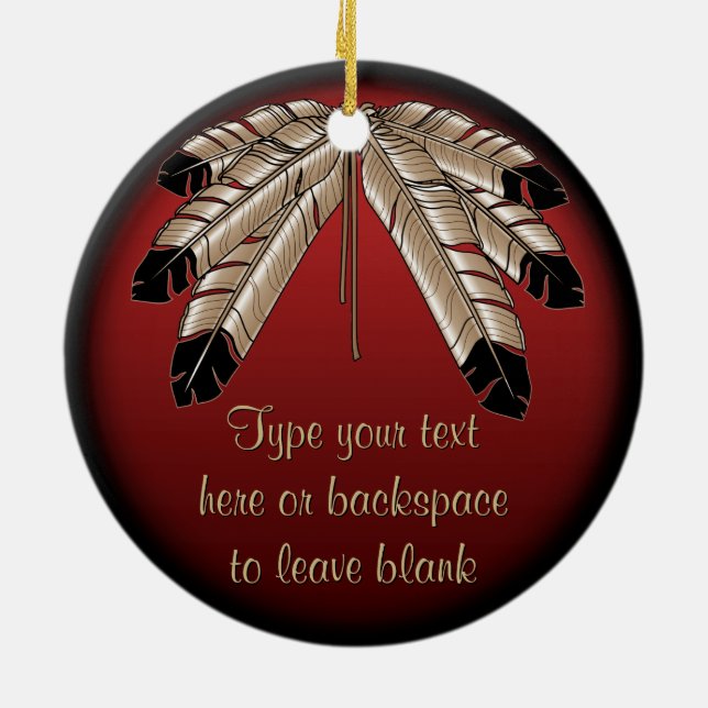 Metis Ornament Personalisiert First Nations (Hinten)