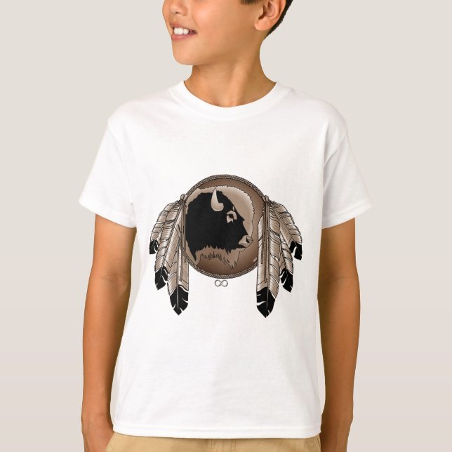 Metis Pride Kids T - Shirt Erste Nation Art T-Shir (Vorderseite)