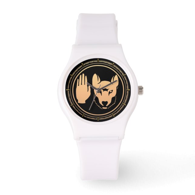 Metis Watch First Nations Wolf Wrist Watch Armbanduhr (Vorderseite)