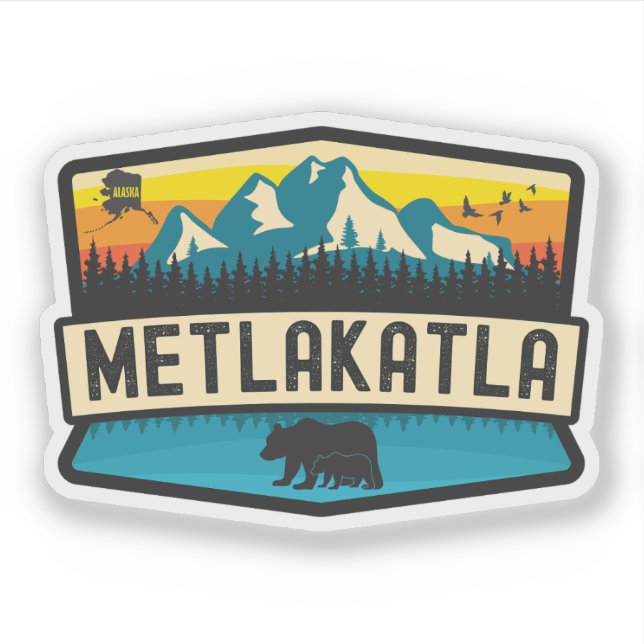 Metlakatla, Alaska Aufkleber (Vorderseite)