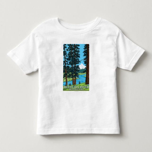 Metolius Fluss-Oberläufe, Oregon Kleinkind T-shirt (Vorderseite)