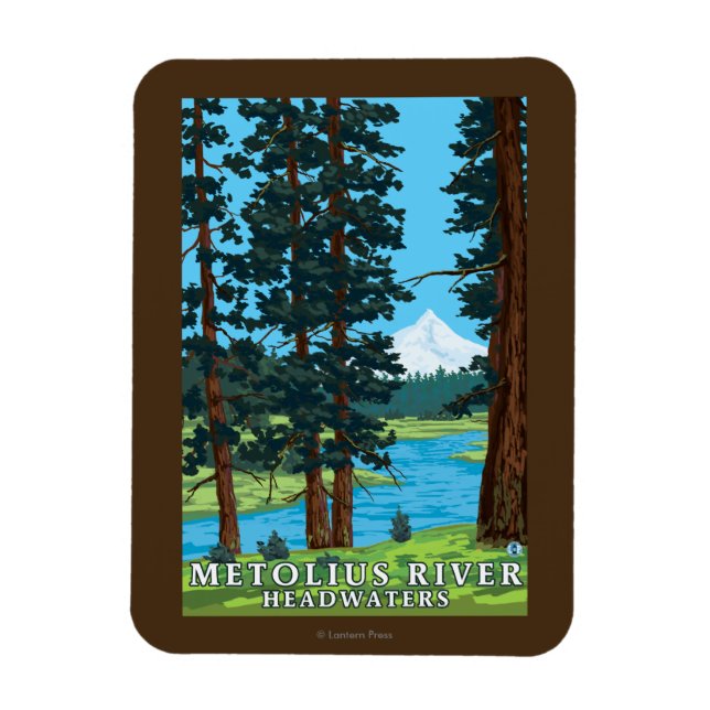 Metolius River Headwater, Oregon Magnet (Vertikal)