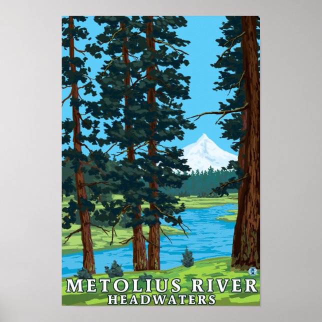Metolius River Headwater, Oregon Poster (Vorne)