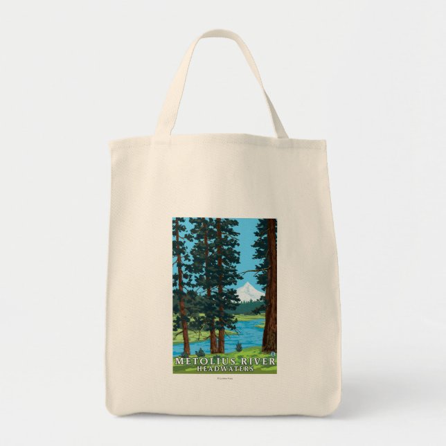Metolius River Headwater, Oregon Tragetasche (Vorne)