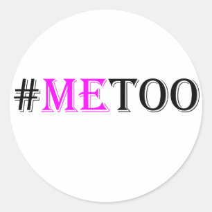 #METOO Bewegung für Frauenrechte und Gleichberecht Runder Aufkleber