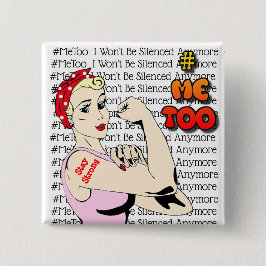 #MeToo Kriegers-Frauen-Knopf Button