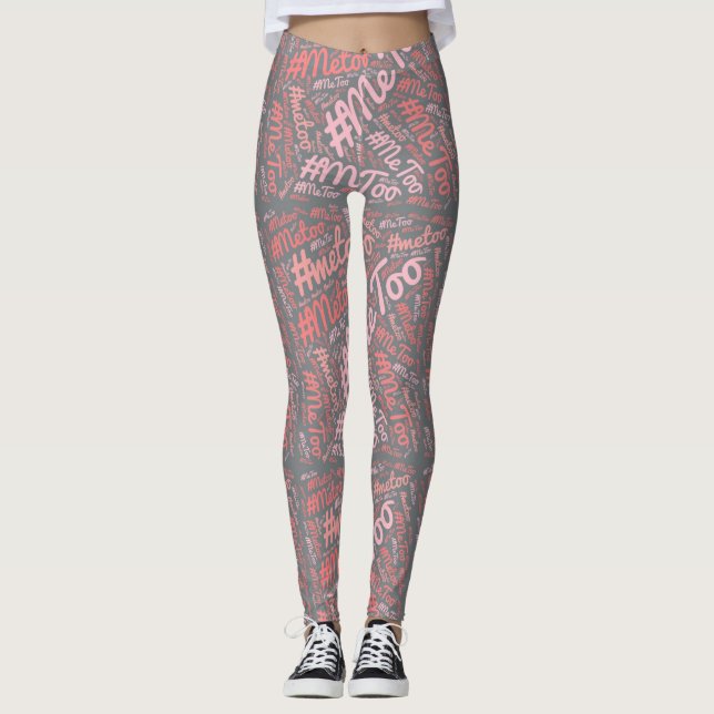#MeToo Yoga Pants - Spandex Gym Wear - #MeToo Gesc Leggings (Vorderseite)