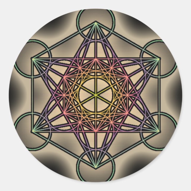 Metratron's Cube 2 - Aufkleber (Vorderseite)