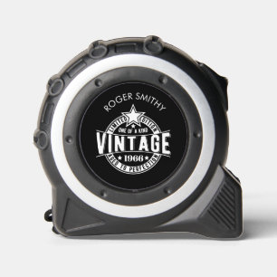 Mètre Ruban 1966 60e anniversaire Vintage “Vieilli à la perfec