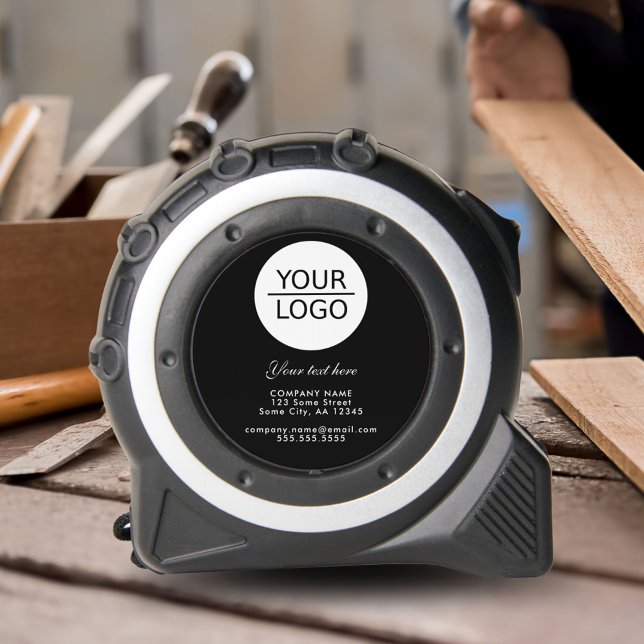 Mètre Ruban Ajoutez votre logo avec une promotion de société d (Créateur téléchargé)