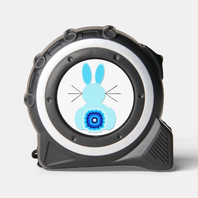Mètre Ruban Bande de lapin bleu (Recto)