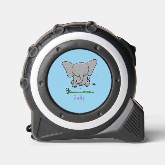 Mètre Ruban Belle adorable dessin d'éléphant bébé (Recto)