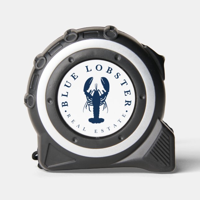 Mètre Ruban Bleu Lobster Immobilier Mesure de la bande (Recto)