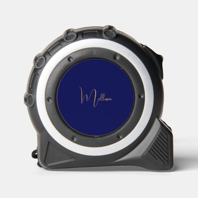 Mètre Ruban Blue minimalist custom name  (Recto)