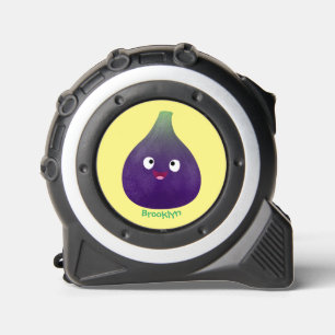 Mètre Ruban Caricature de fruits mauve joyeux aux figues