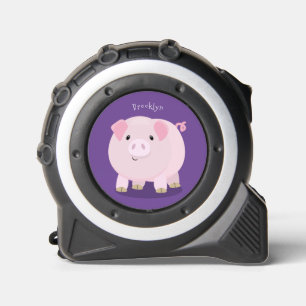 Mètre Ruban Caricature de porc mignon rose pot vendue