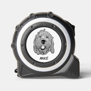 Mètre Ruban Dessin personnalisé Goldendoodle Chien