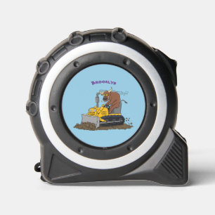 Mètre Ruban Drôle bulldozer de conduite de taureaux