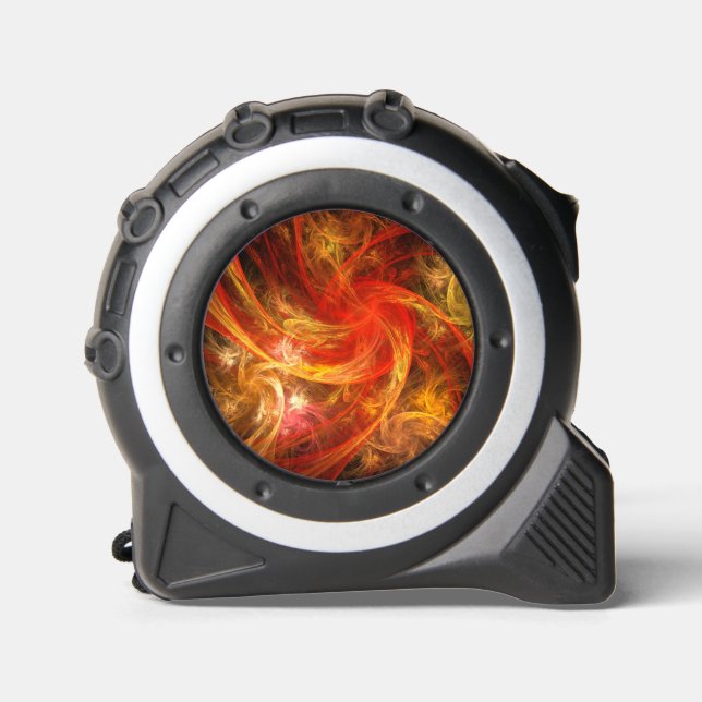 Mètre Ruban Firestorm Nova Art Abstrait (Recto)