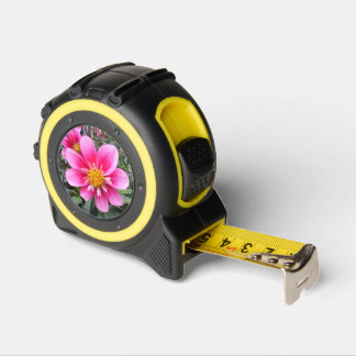 Mètre Ruban Fleur Jardin Rose Avec Centre Jaune