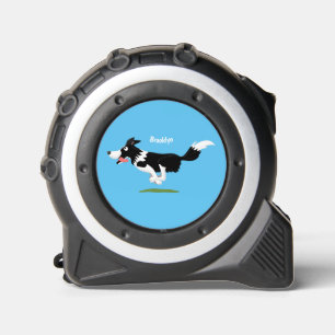 Mètre Ruban Funny Border Collie chien en course dessin animé