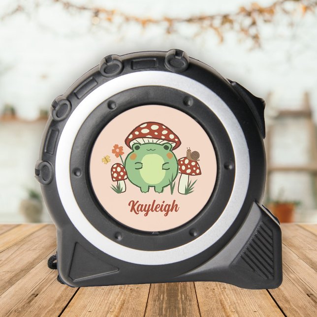 Mètre Ruban Grenouille mignonne et champignons Nom des filles (Créateur téléchargé)